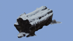 4K Snow Covered Cut Log Photoscan