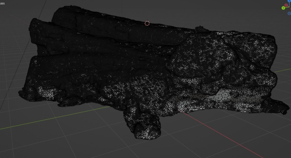 4K Snow Covered Cut Log Photoscan