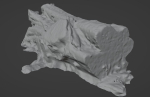 4K Snow Covered Cut Log Photoscan