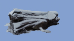 4K Snow Covered Cut Log Photoscan