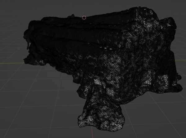 4K Snow Covered Cut Log Photoscan