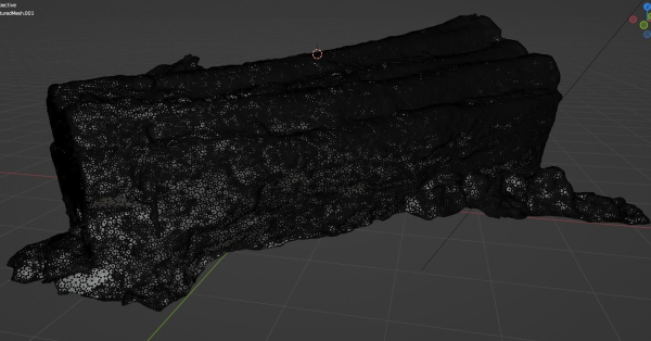 4K Snow Covered Cut Log Photoscan