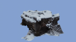 4K Snow Covered Cut Log Photoscan
