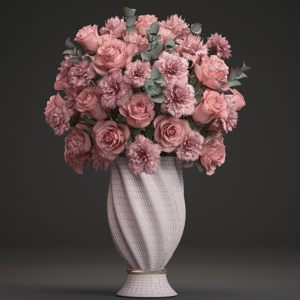 Bouquet of pink roses
