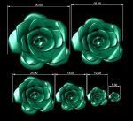 6 pieces of flowers