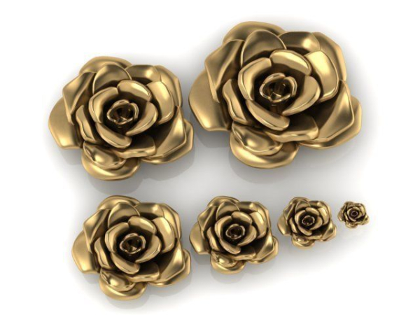 6 pieces of flowers