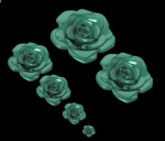 6 pieces of flowers