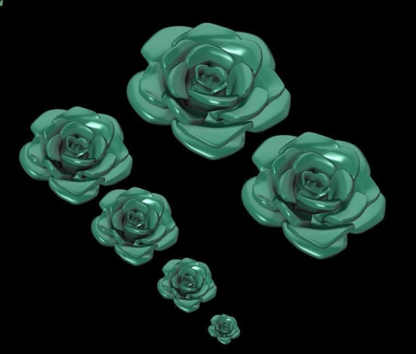 6 pieces of flowers