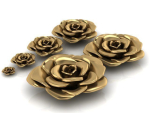 6 pieces of flowers