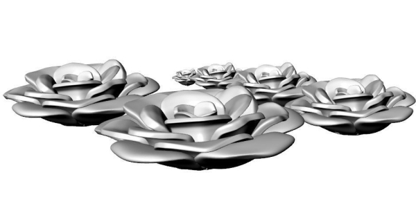 6 pieces of flowers