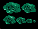 6 pieces of flowers