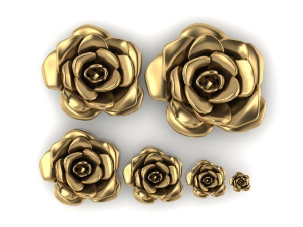 6 pieces of flowers