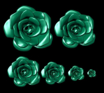 6 pieces of flowers