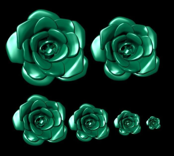 6 pieces of flowers