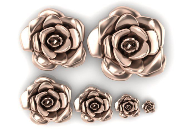 6 pieces of flowers