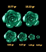 6 pieces of flowers