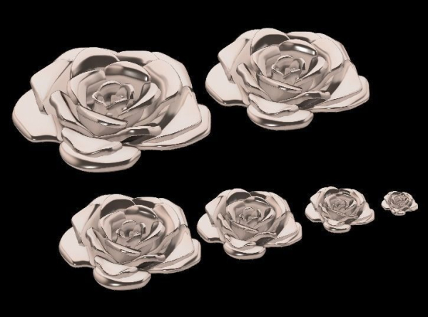 6 pieces of flowers