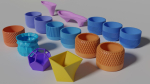 3D Printed 73  Flower pots for succulent plants