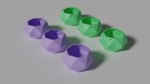 3D Printed 73  Flower pots for succulent plants