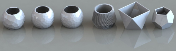 3D Printed 73  Flower pots for succulent plants