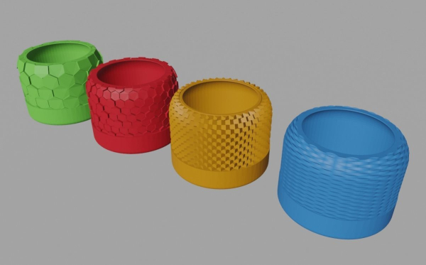 3D Printed 73  Flower pots for succulent plants