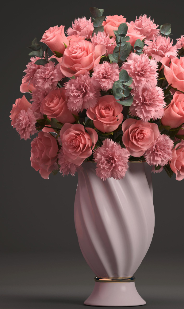 Bouquet of pink roses