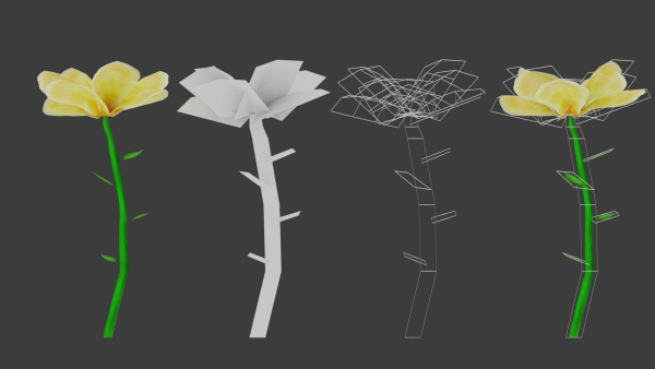 8 Stylized Flowers pack