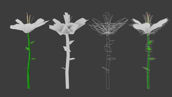 8 Stylized Flowers pack