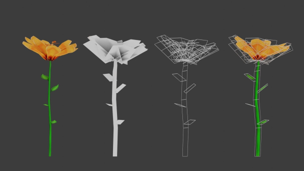 8 Stylized Flowers pack
