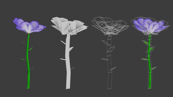8 Stylized Flowers pack