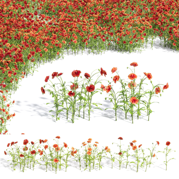 80 Different SETS Of Grass and Bush SET VOL08