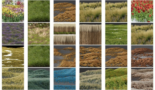 80 Different SETS Of Grass and Bush SET VOL08