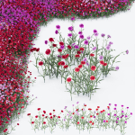 80 Different SETS Of Grass and Bush SET VOL08