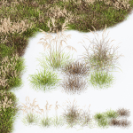80 Different SETS Of Grass and Bush SET VOL08