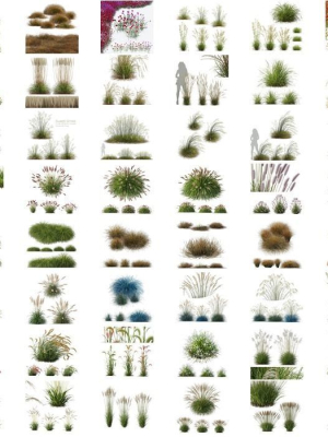 80 Different SETS Of Grass and Bush SET VOL08