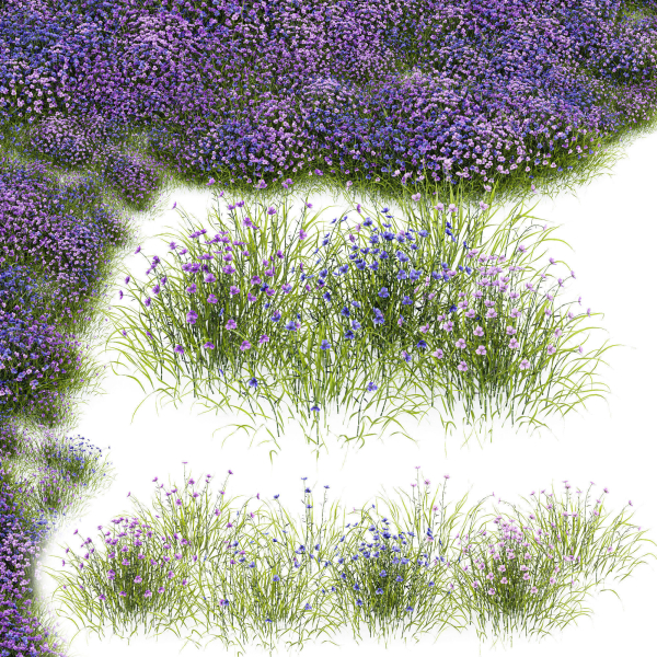 80 Different SETS Of Grass and Bush SET VOL08