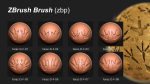 80 Dinosaur footprint brush and alpha