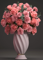 Bouquet of pink roses