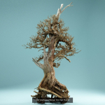 9 RAW SCAN Dead Bonsai Tree High Poly