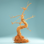 9 RAW SCAN Dead Bonsai Tree High Poly