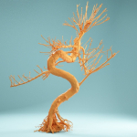 9 RAW SCAN Dead Bonsai Tree High Poly