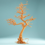 9 RAW SCAN Dead Bonsai Tree High Poly