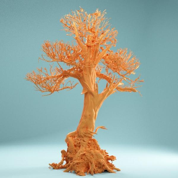 9 RAW SCAN Dead Bonsai Tree High Poly