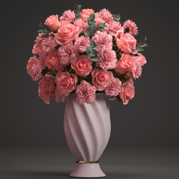 Bouquet of pink roses