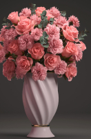 Bouquet of pink roses