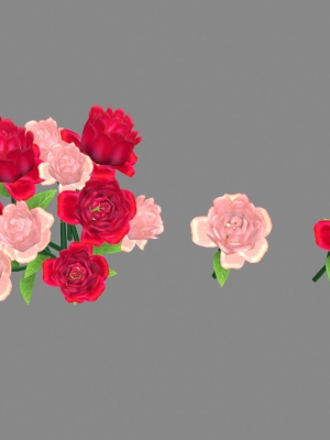 a-bunch-of-roses-3d-model-low-poly-max-obj-3ds-fbx
