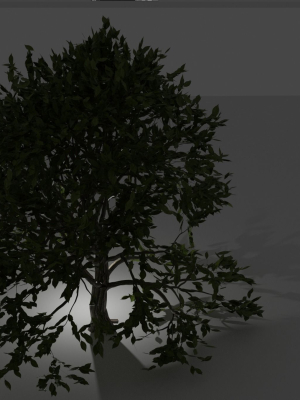 A photorealistic high poly tree
