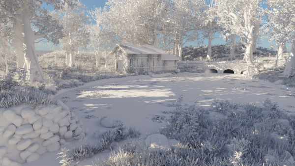 Abandoned Cabin Scene