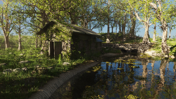 Abandoned Cabin Scene