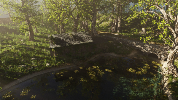 Abandoned Cabin Scene